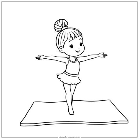 Gymnastics Coloring Pages - 4 Free Printable Coloring Pages