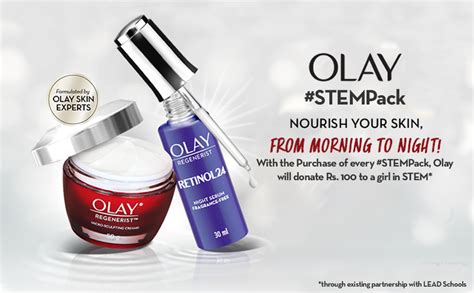 Olay STEMPack with Regenerist Micro Sculpting Cream and Retinol Night ...