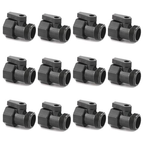 Snapklik.com : 12 Pack Garden Hose Shut Off Valve - 3/4" Plastic Hose ...