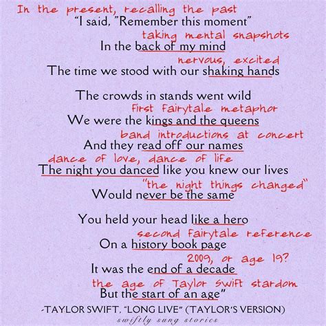 Time of Taylor's Life: Complete "Long Live" Song Meaning - Swiftly Sung ...