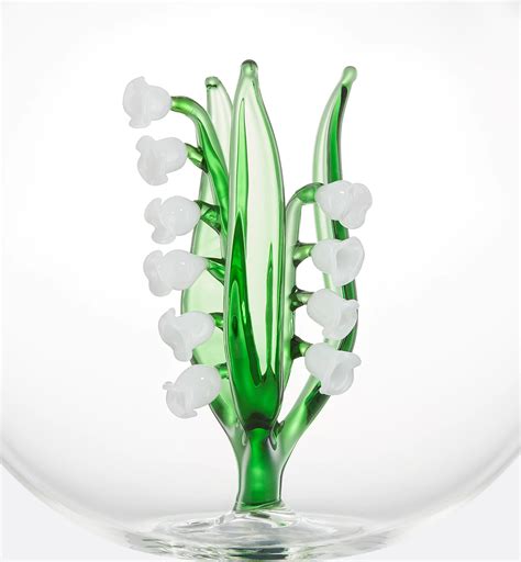 Large Decorative Glass Ball Lily of the Valley, Green | DIOR