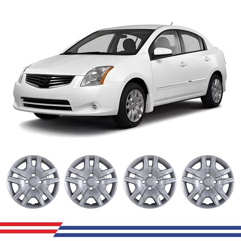 4Pcs/Set 16" Hubcaps Wheel Rims Cover For 2007-2012 NISSAN SENTRA Compatible With Steel Wheels ...