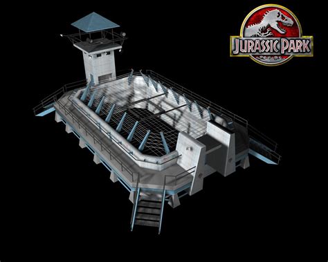 Jurassic Park Gate Free 3D Model - .obj .mtl - Free3D