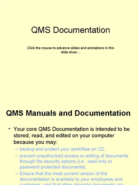Image result for QMS Documentation Examples