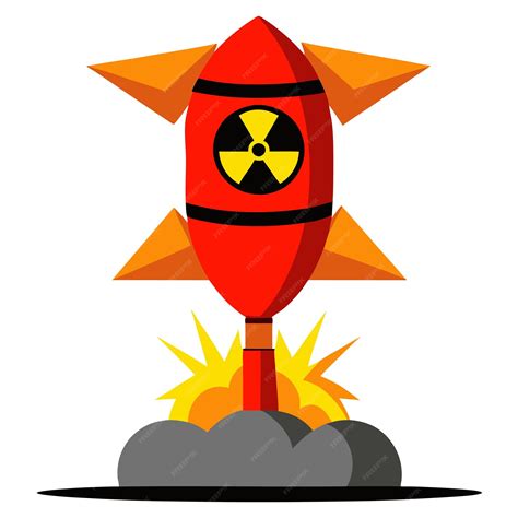 Nuclear bomb clipart vector art and illustration | Premium AI-generated ...