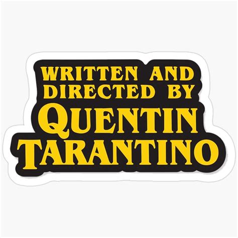 DOPASTICKER Directed By Tarantino Sticker. Gift You - Decorate Laptops, Water Bottles, And More ...