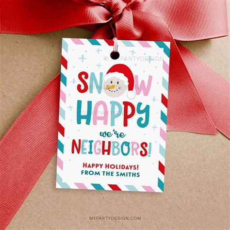 School Snow Much Fun Gift Tag, Printable PDF - My Party Design