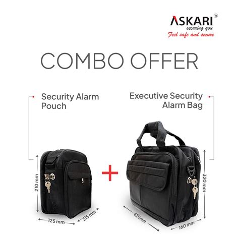 Double Secured Offer (Executive Security Alarm Bag + Security Alarm Po ...