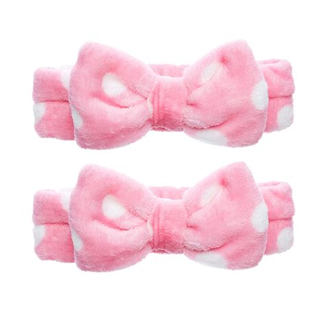 Amazon Brand - Solimo Women's Velvet Makeup Hair Bands with Bow with ...