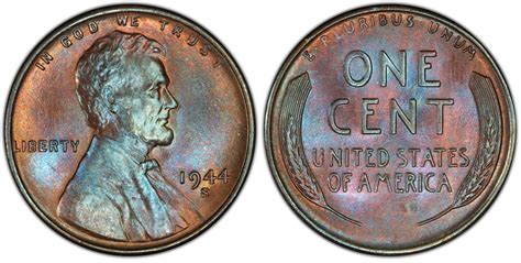 1944-S 1C, BN (Regular Strike) Lincoln Cent (Wheat Reverse) - PCGS ...
