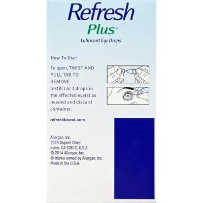 Preservative-Free Refresh Plus Lubricant Eye Drops, India | Ubuy