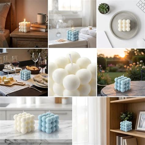 Scented Bubble Cube Candles – MaxSmile