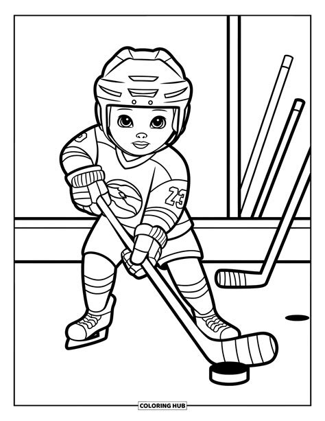 135+ Hockey Coloring Pages for Kids & Adults (Free Printable PDFs)
