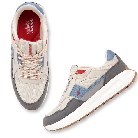 Buy Dark Grey Red Athleisure Shoes for Men SM 992 Online at best Price ...