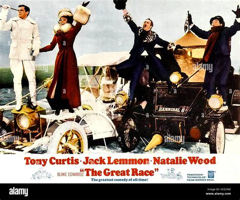 THE GREAT RACE, from left, Tony Curtis, Natalie Wood, Jack Lemmon ...