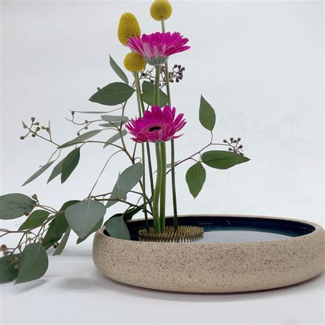Contemporary Black Ikebana Vase for Stunning Flower Arrangements