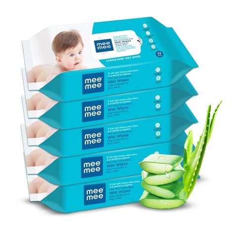 Amazon.in: Buy Mee Mee Baby Gentle Soft Moisturing Wet Wipes with Aloe ...