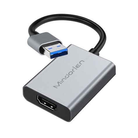 Adaptador USB a HDMI para monitor Windows 11/10/8, convertidor HDMI USB ...