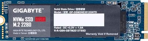 Gigabyte GP-GSM2NE3512GNTD 512GB PCIe Gen 3 Internal SSD | Price, Key ...