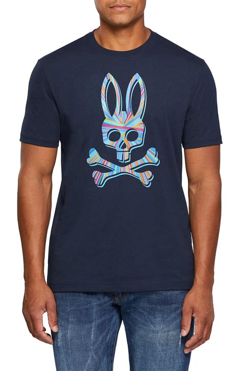 Psycho Bunny Cotton Logo Graphic T-shirt in Navy (Blue) for Men - Lyst