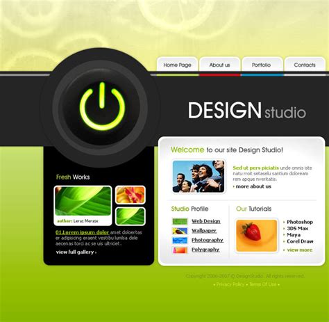 色彩创意网页模板 - 爱图网设计图片素材下载