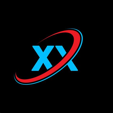 diseño del logotipo de la letra xx xx. letra inicial xx círculo ...