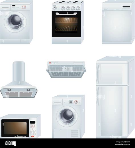 Vector illustration of home appliances Stock Vector Image & Art - Alamy