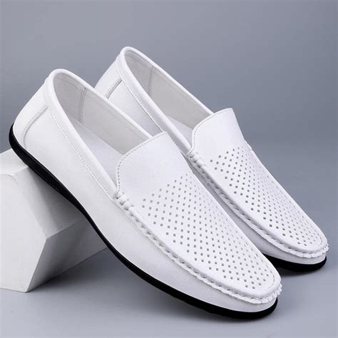 Men Hollow Out Casual Loafers, Leisure White Loafers | SHEIN UK