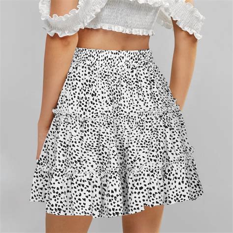 Leesechin Skorts Skirts for Women Ladies Summer Casual Vintage High ...