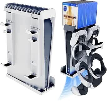 New World 8 in 1 Wall Mount Kit for All PS5 Model,Wall Stand Compatible ...