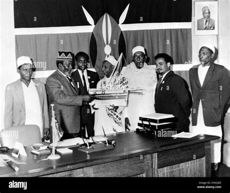 KENYAN PREMIER AFRICAN LEADER JOMO KENYATTA AT PRESENTATION SCENE IN NAIROBI / ; 29 NOVEMBER ...
