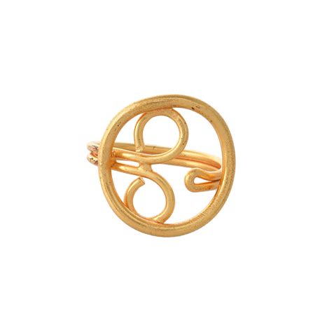 Buy Round Gold Plated Adjustable Finger Rings for Women Online at ...