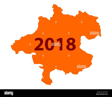 Map of Upper Austria 2018 Stock Photo - Alamy