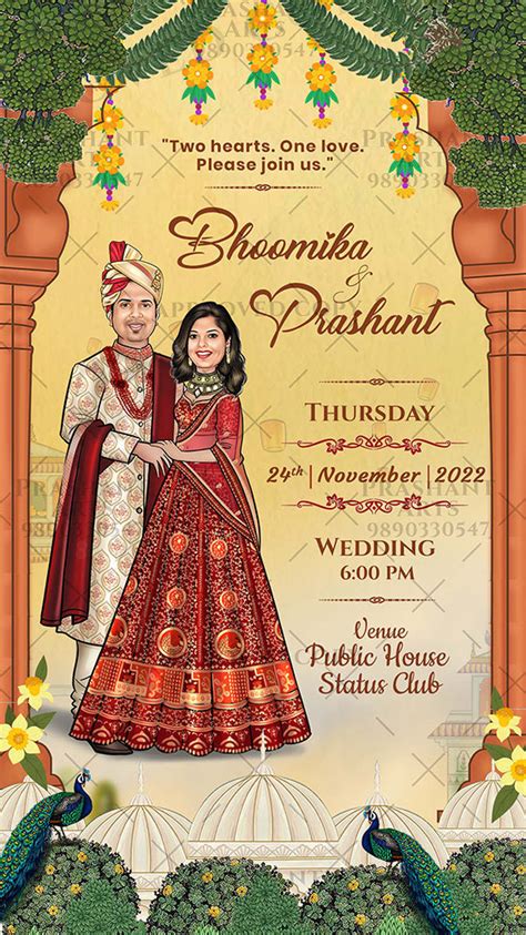 BG-006 | Stand Out from the Crowd with Unique Indian Wedding Invitatio ...