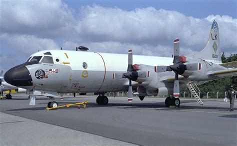 P-3 Orion launches an AIM-9 Sidewinder during tests of the air-to-air ...