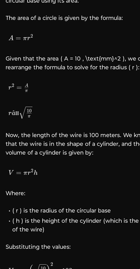 a steel wire is 100 meter long thye area of its circular base is 10mm^2 ...
