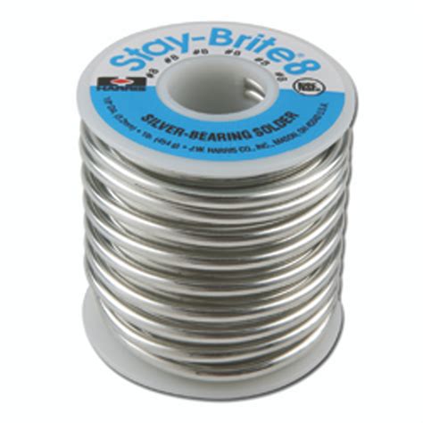 Harris 1/8" x 1 lb Stay Brite 8 Silver Solder Lead-Free SB861