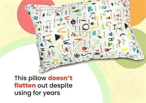 Sleepsia Microfiber Baby Pillow for Sleeping with Alphabetic Print, Mu ...
