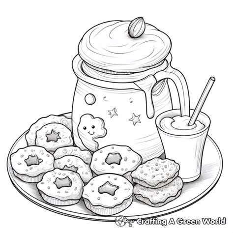 Snack Coloring Pages 的图像结果