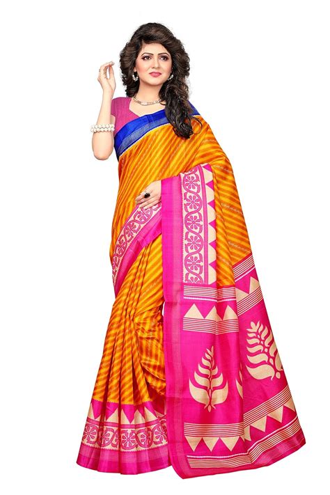 Buy Yellow Khadi Jute Silk Designer Saree(PRISKA FASHION Sarees For ...