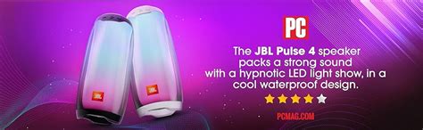 JBL Pulse 4, Wireless Portable Bluetooth Speaker with Customizable ...