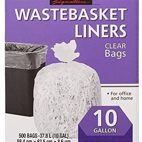 Kirkland Signature 10-Gallon Wastebasket Liners, 500 Bags : Amazon.in