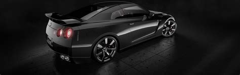 Download wallpaper Nissan, GT-R, Car, Black, Studio, Back, R35, Sport ...