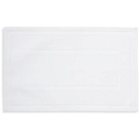 Habitat Cotton Textured Bath Mat - White by Argos | ufurnish.com