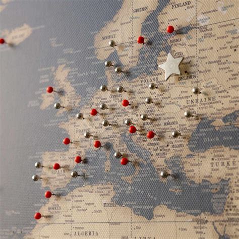 🗺 Push Pin World Maps With Pins To Mark Travels - Tripmapworld.com