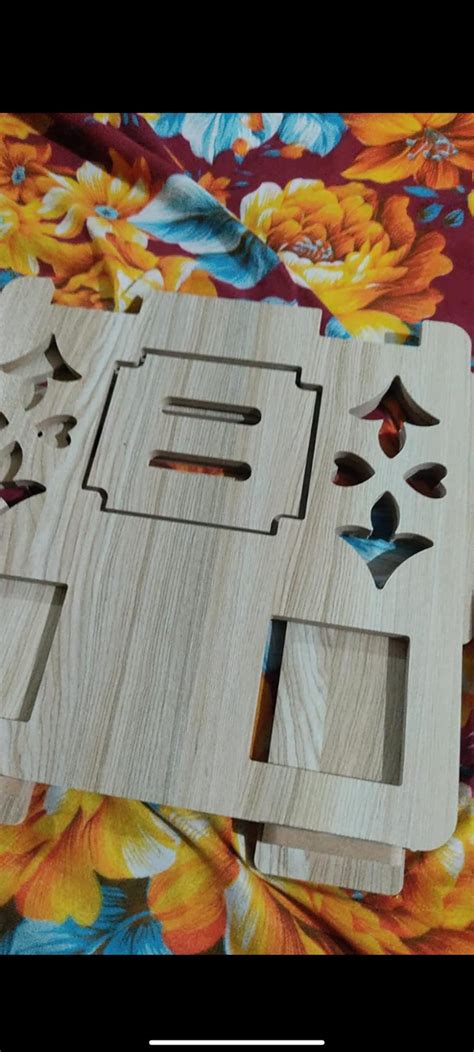 GRIDLAB Wooden Craft Handmade Laptop Stand with Adjustable| Laptop ...