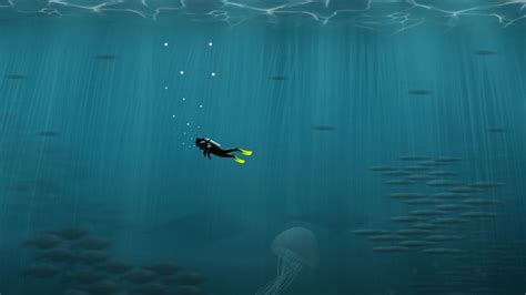 Wallpaper diver, diving, sea, depth, underwater world, art hd, picture ...