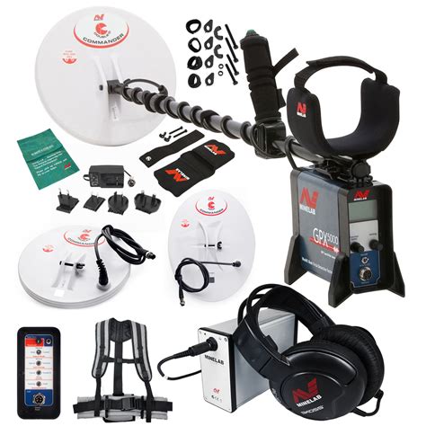 Minelab GPX 5000 Metal Detector with 2 coils - 11" Round DD and 15x12 ...