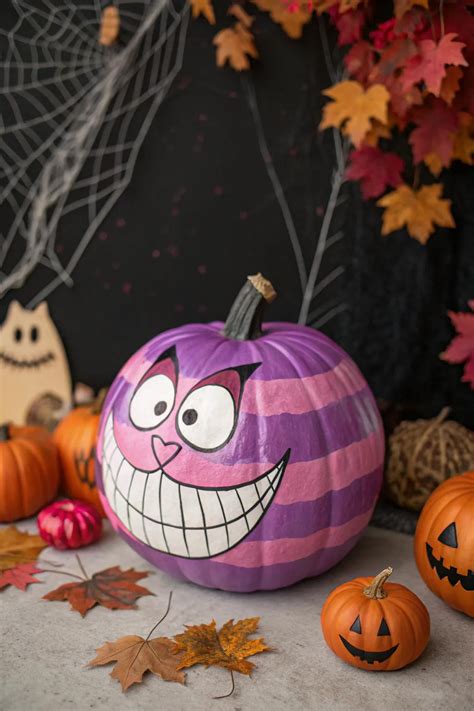 19+ Creative Cat Pumpkin Painting Ideas
