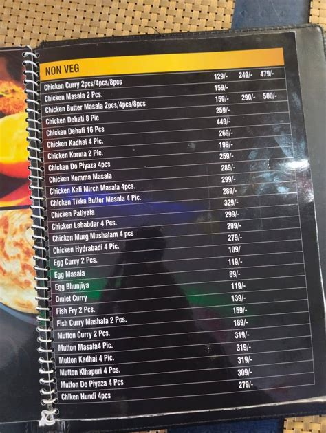 Menu at Royal blue family restaurant and banquets hall, Hazaribagh